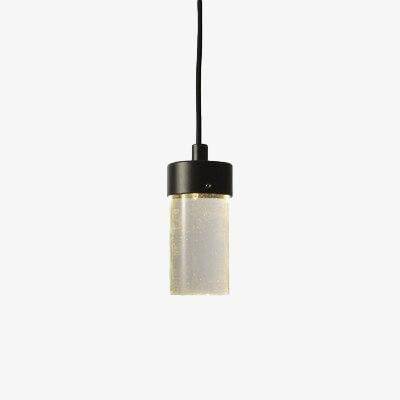 pendant light design glass cylinder of various lengths