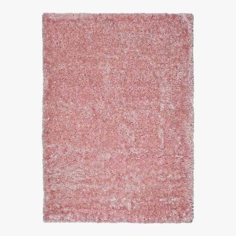 Modern rectangle carpet Shaggy Floor Pink
