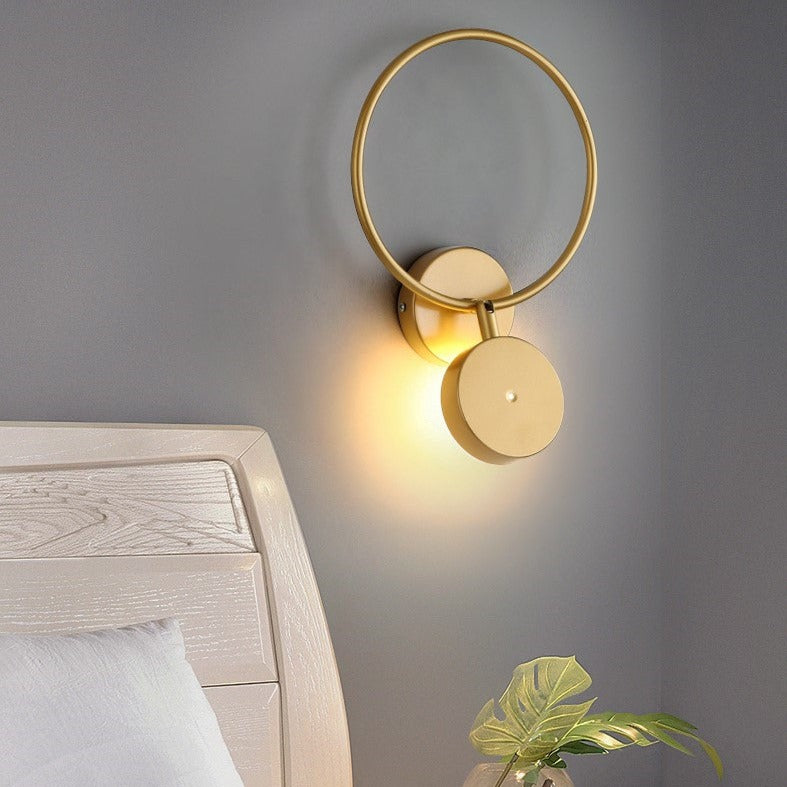 wall lamp Harlow modern round metal wall mural