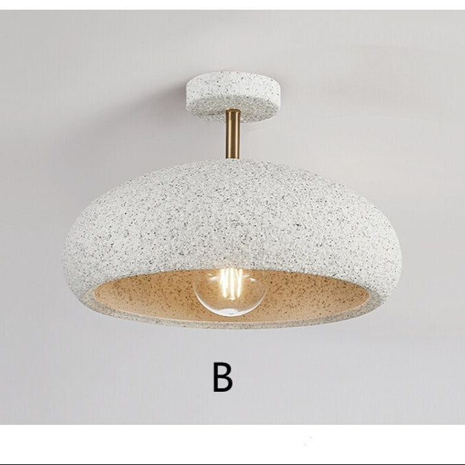 Modern ceiling light with lampshade stone style Kery