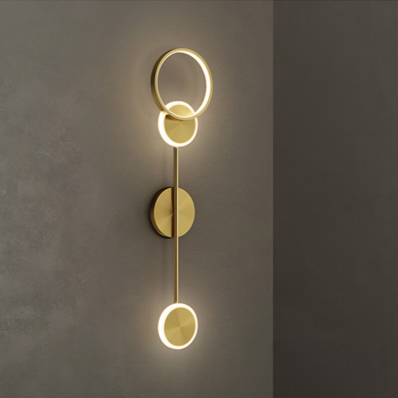 wall lamp Sicily modern circular metal LED wall light