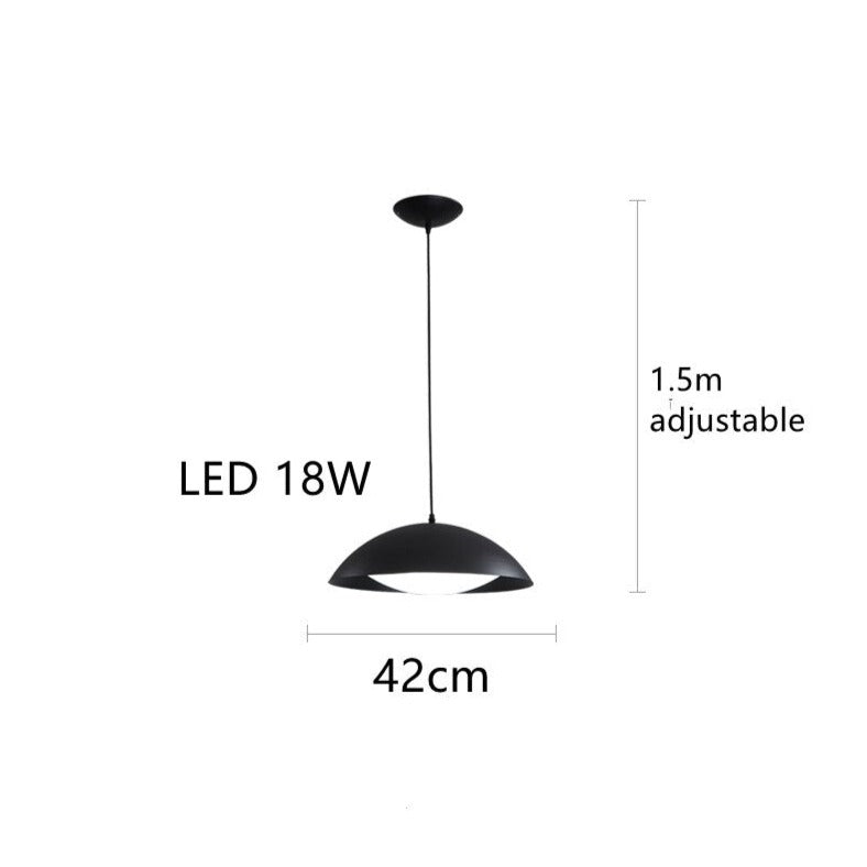 pendant light modern LED with lampshade metal Koleen