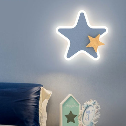 Applique murale moderne LED étoile pour enfant Bowie