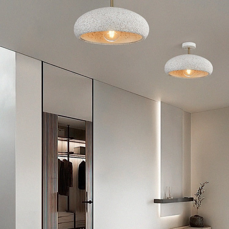 Modern ceiling light with lampshade stone style Kery