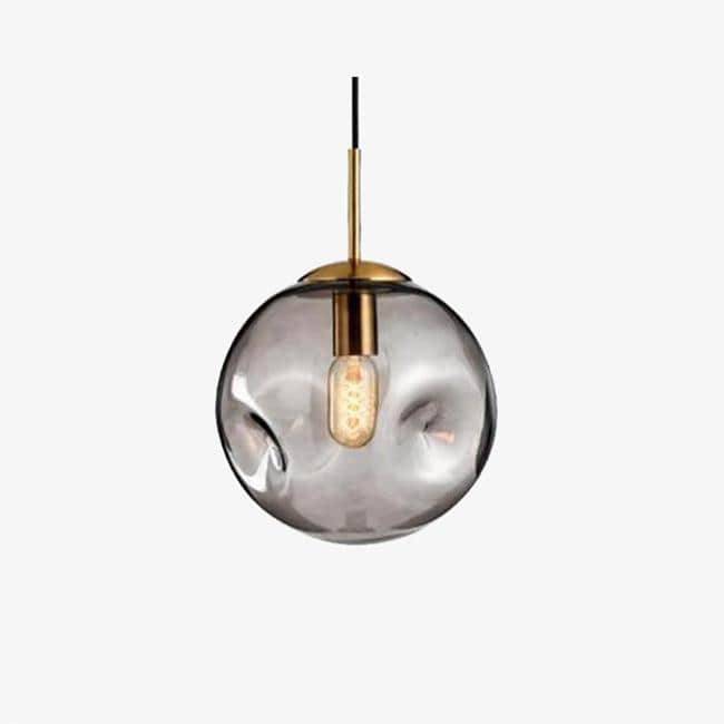 Design pendant lamp with LED glass ball distorted head