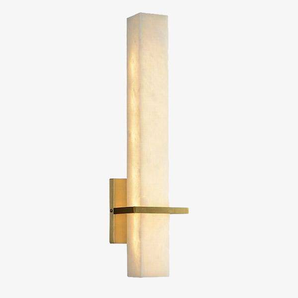 Applique murale moderne LED en marbre avec socle doré