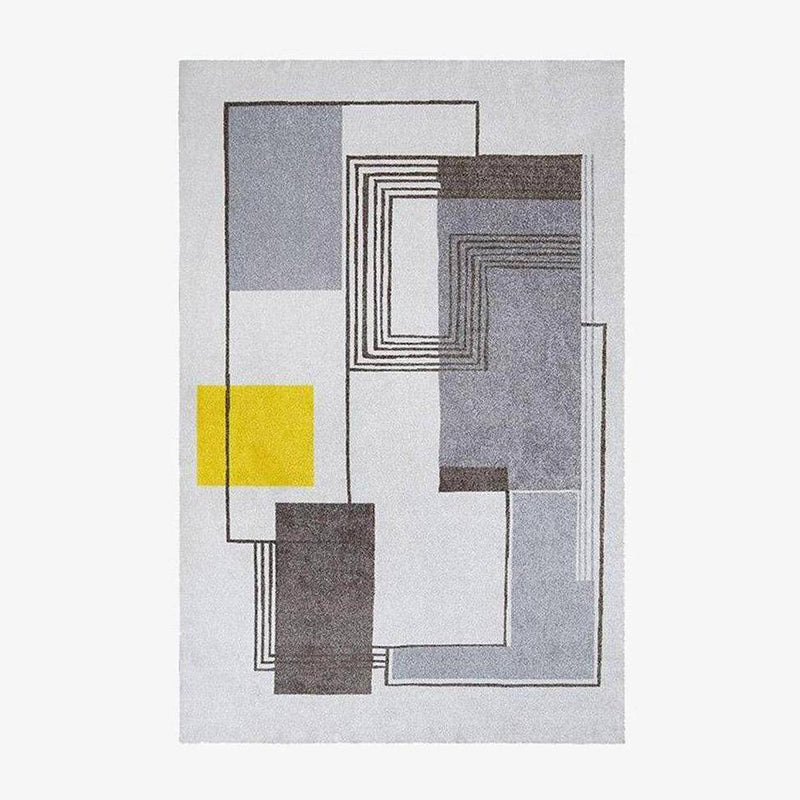 Modern rectangle carpet with geometric patterns