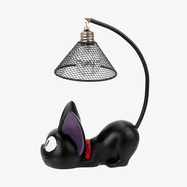 Lámpara de mesa LED para niños con forma de gato negro Cartoon