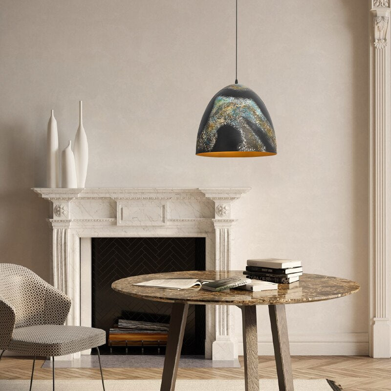 pendant light modern with lampshade conical metal Staub