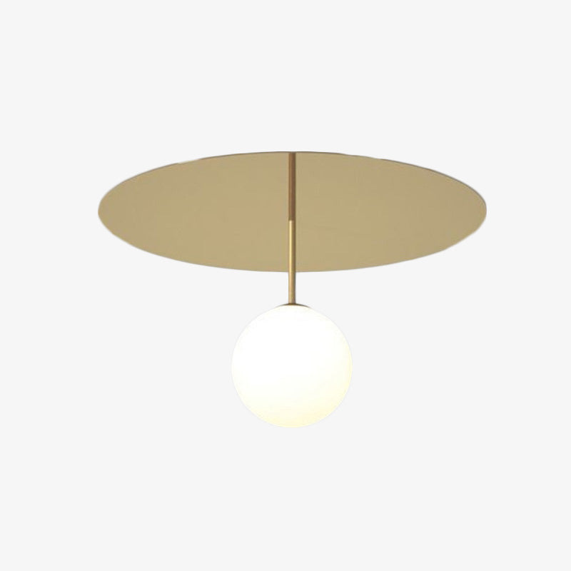 Modern LED ceiling lamp with circular base and Auggie light bead