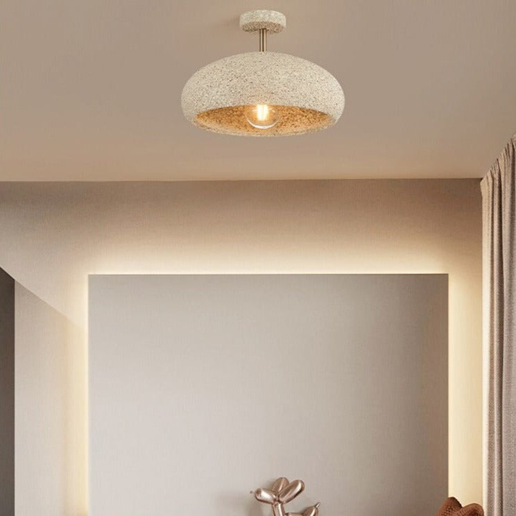 Modern ceiling light with lampshade stone style Kery