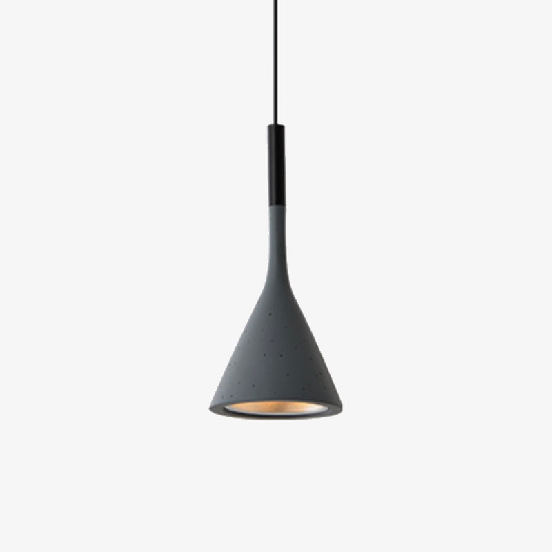 Cone Design pendant lamp in resin Nordic