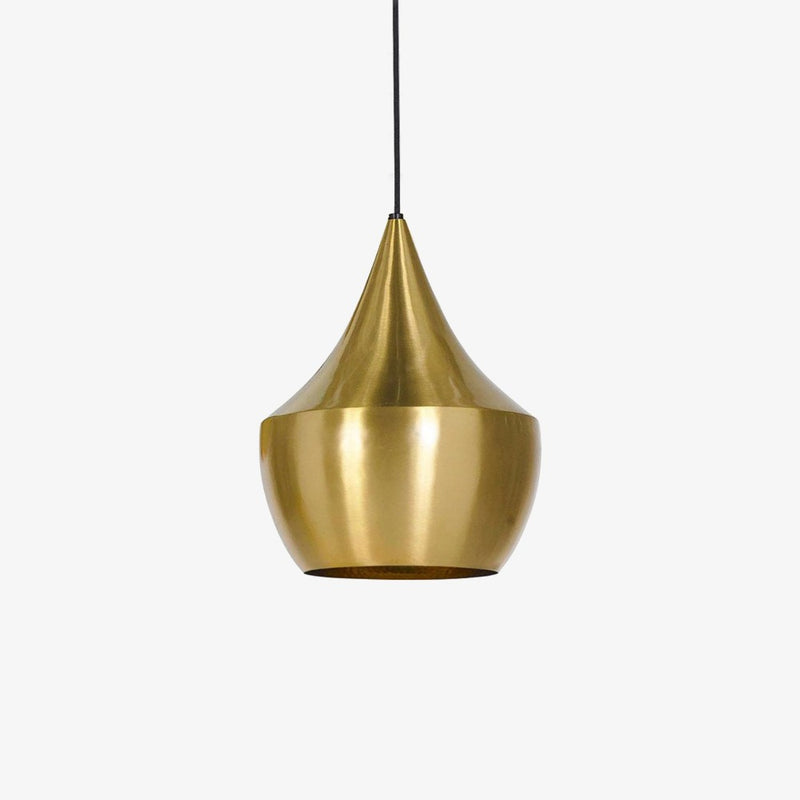 Lámpara de suspensión design aluminio dorado