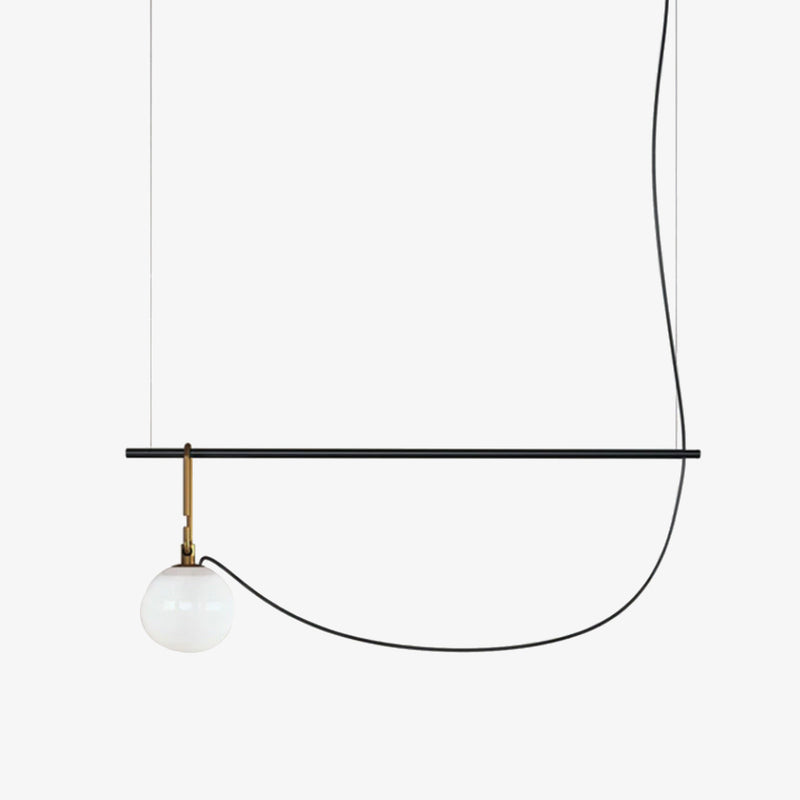 pendant light modern LED with glass globe Aitné