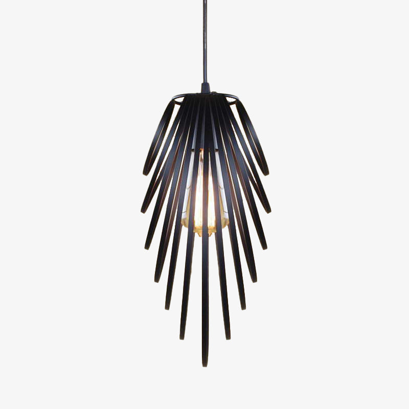 pendant light modern metallic feather style Pukpero