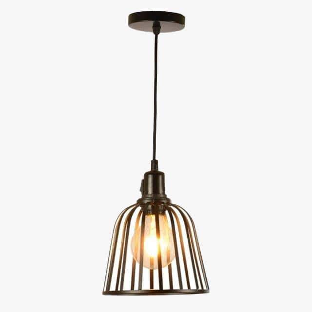 pendant light retro LED metal cage style Hang