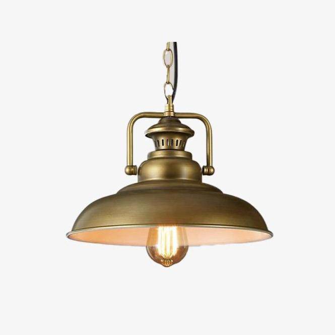 pendant light gold plated Edison industrial copper style