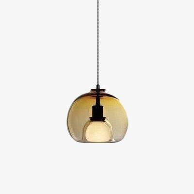 pendant light Hang smoked glass ball LED design