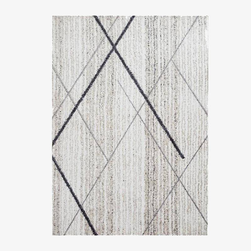 Modern beige rectangle rug Nordic style