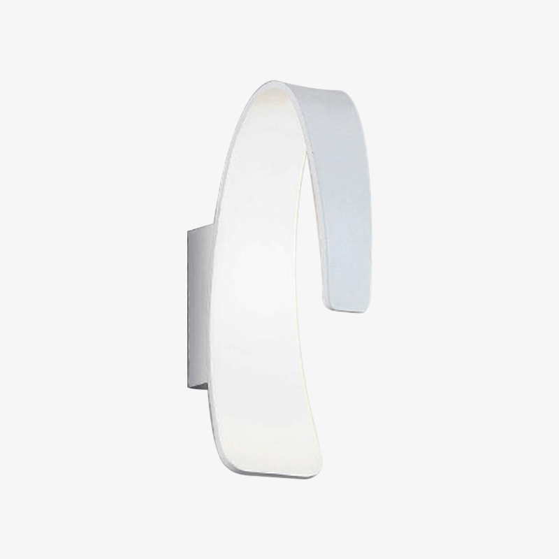 wall lamp modern rounded white LED design