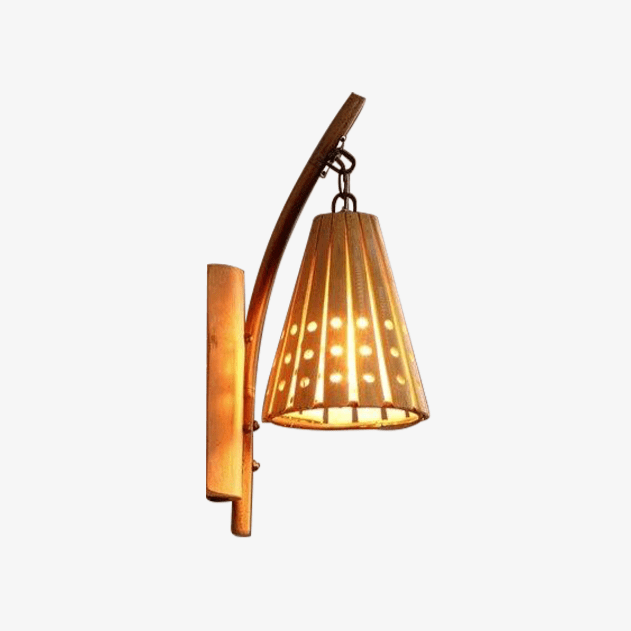 wall lamp bamboo vintage style LED