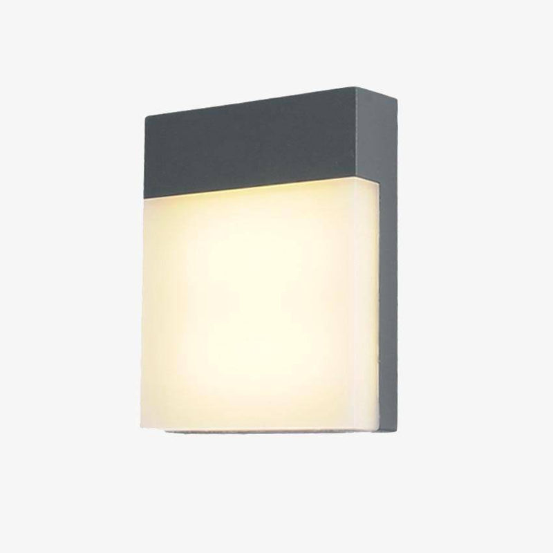 wall lamp outdoor for terrace or balcony (black or grey)