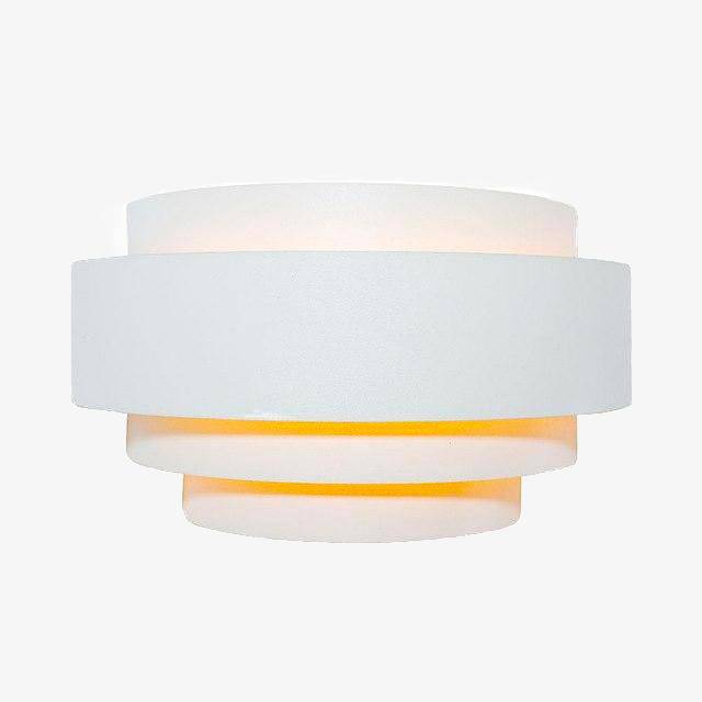 wall lamp white rounded modern LED wall