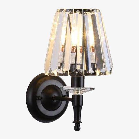 wall lamp LED design wall lamp with lampshade in retro glass