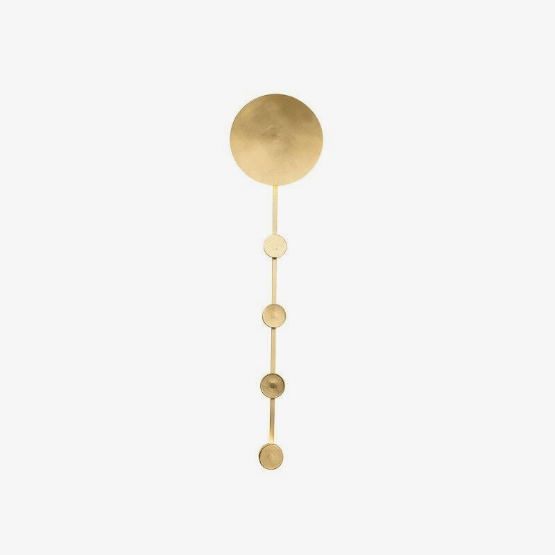 wall lamp LED design wall lamp in gold with Shining style disc