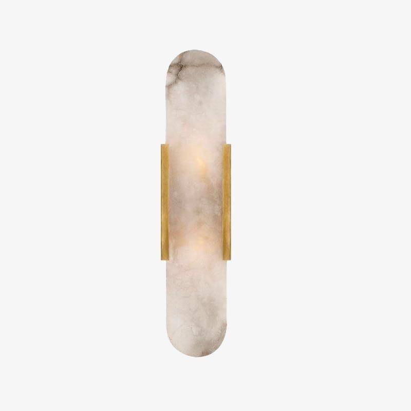 wall lamp LED wall design in rounded marble, Shining style