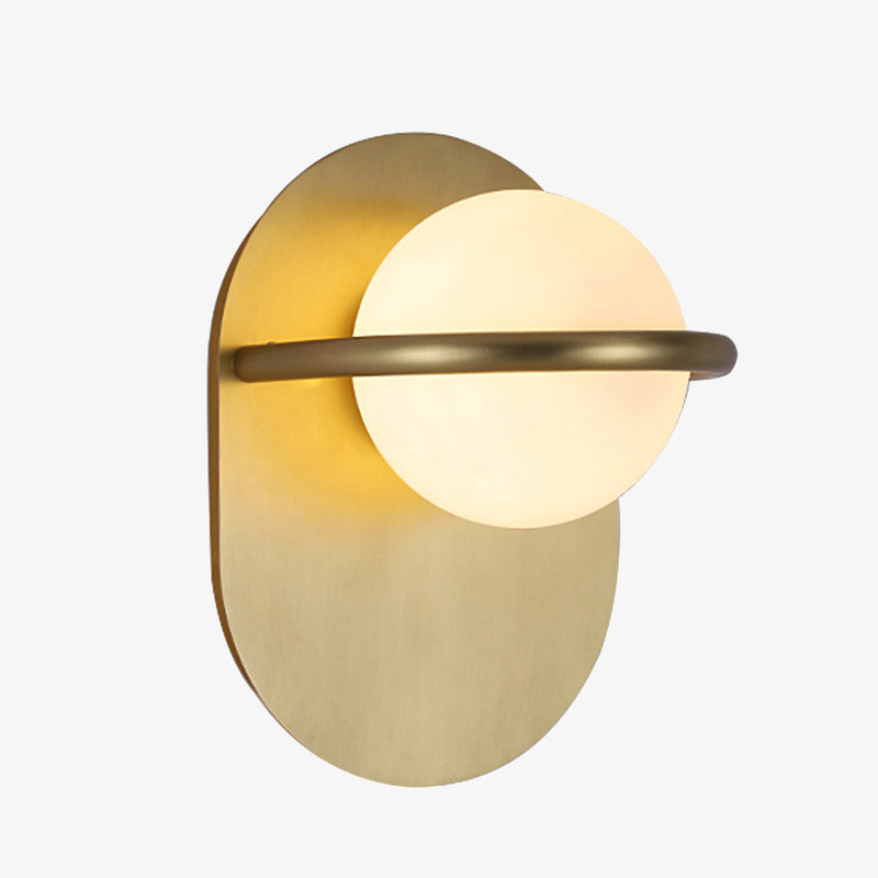 wall lamp Loopi gold metal LED design wall lamp