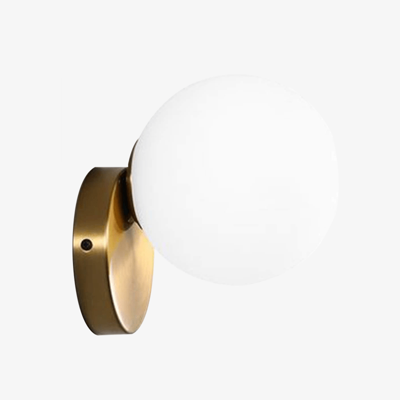 wall lamp gold wall and glass ball Frost