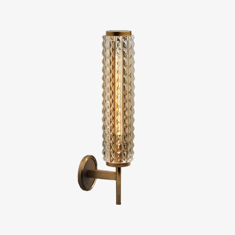 wall lamp wall-mounted in glass and gilded brass Furla