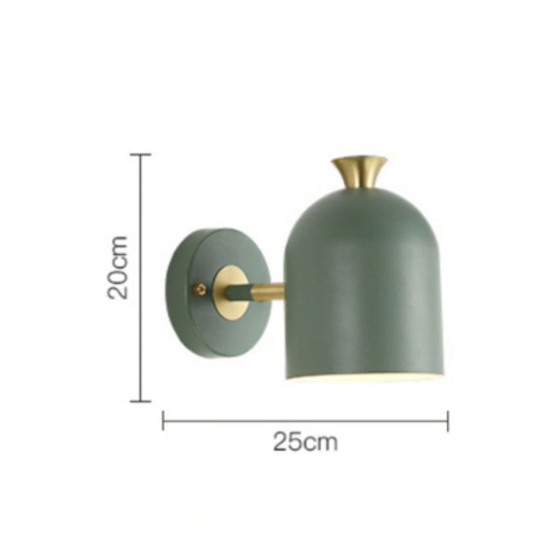 Applique murale LED abat-jour arrondi orientable de couleur Deco