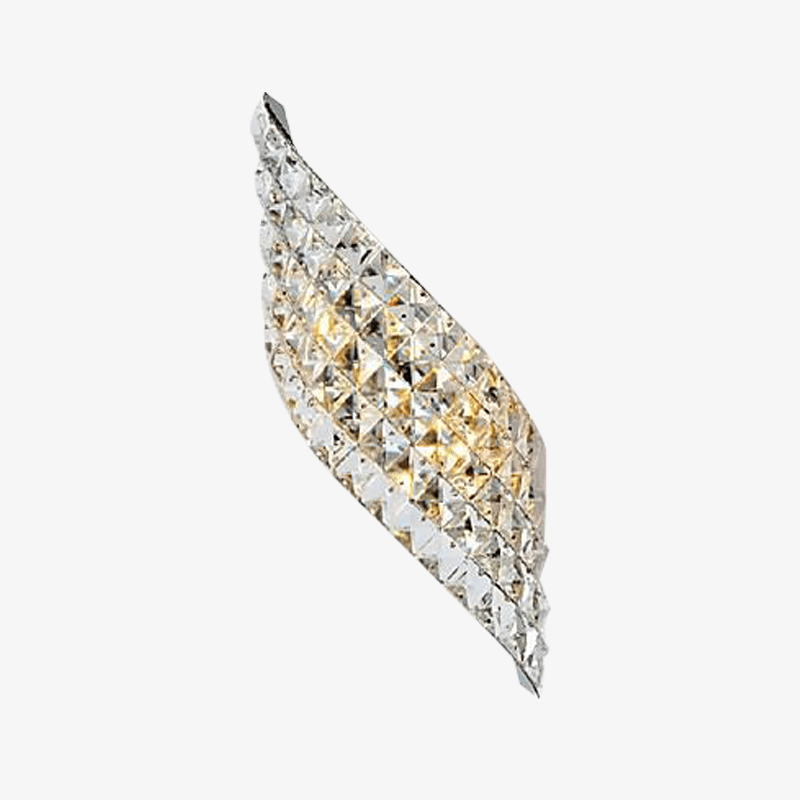 wall lamp diagonal LED wall lamp in crystal