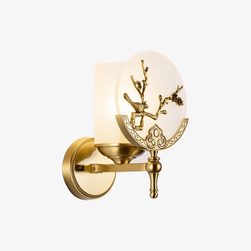 wall lamp marble LED wall light with several gold patterns