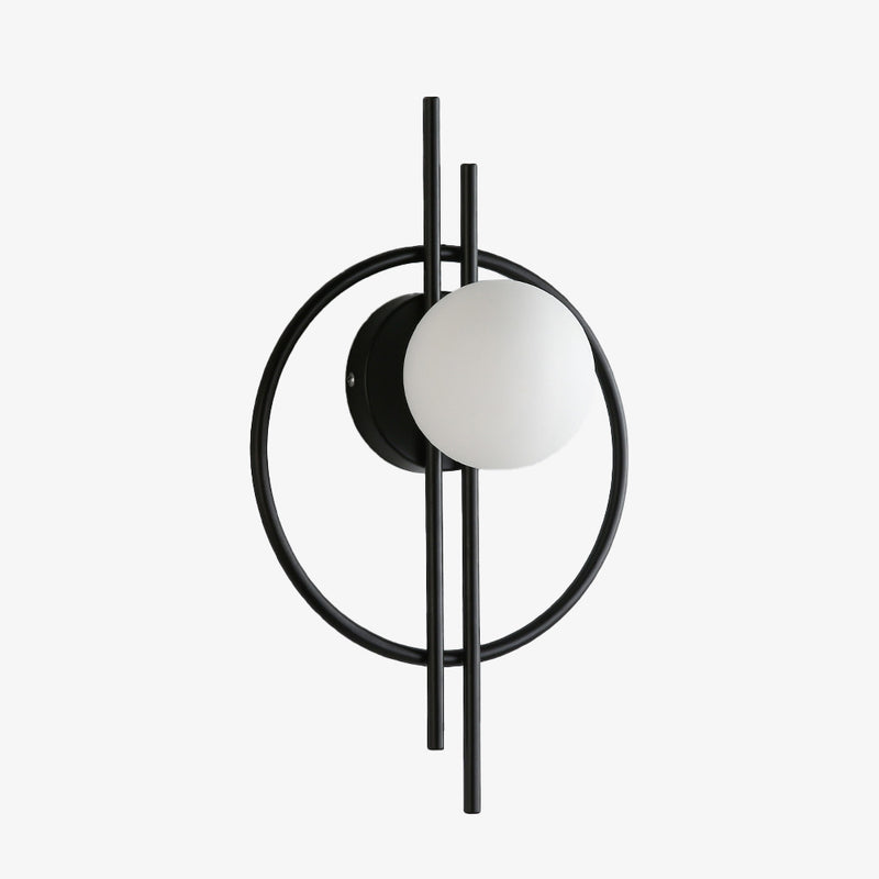 wall lamp Harlow modern round metal wall mural