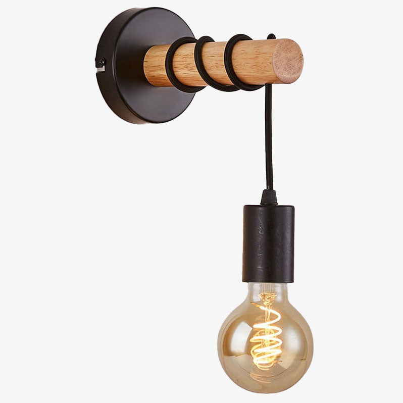 wall lamp modern wired wooden wall Deliah