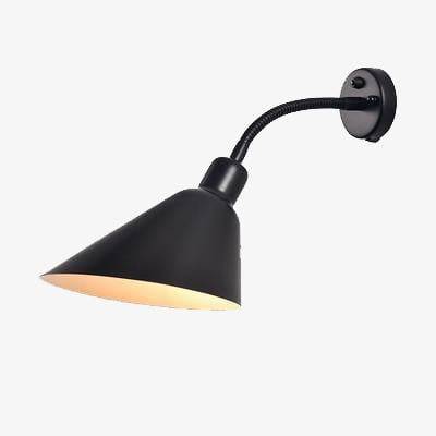 Applique murale moderne LED avec abat-jour triangulaire métal