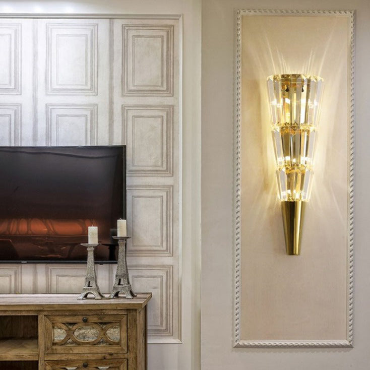 wall lamp modern LED wall mounted conical glass Doina