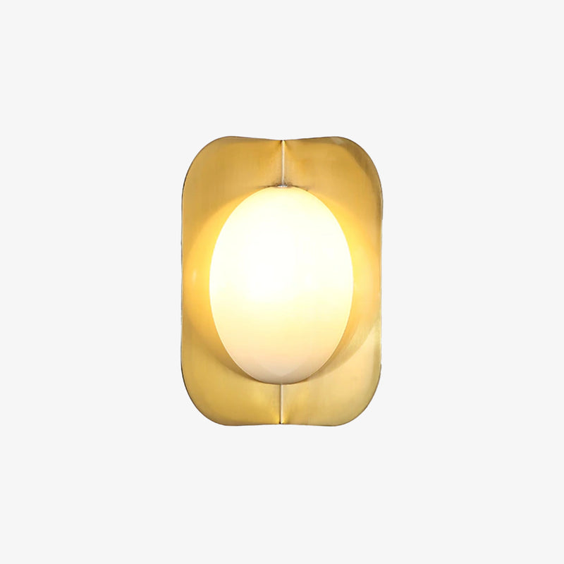 wall lamp modern rectangular gold metal wall Avaya