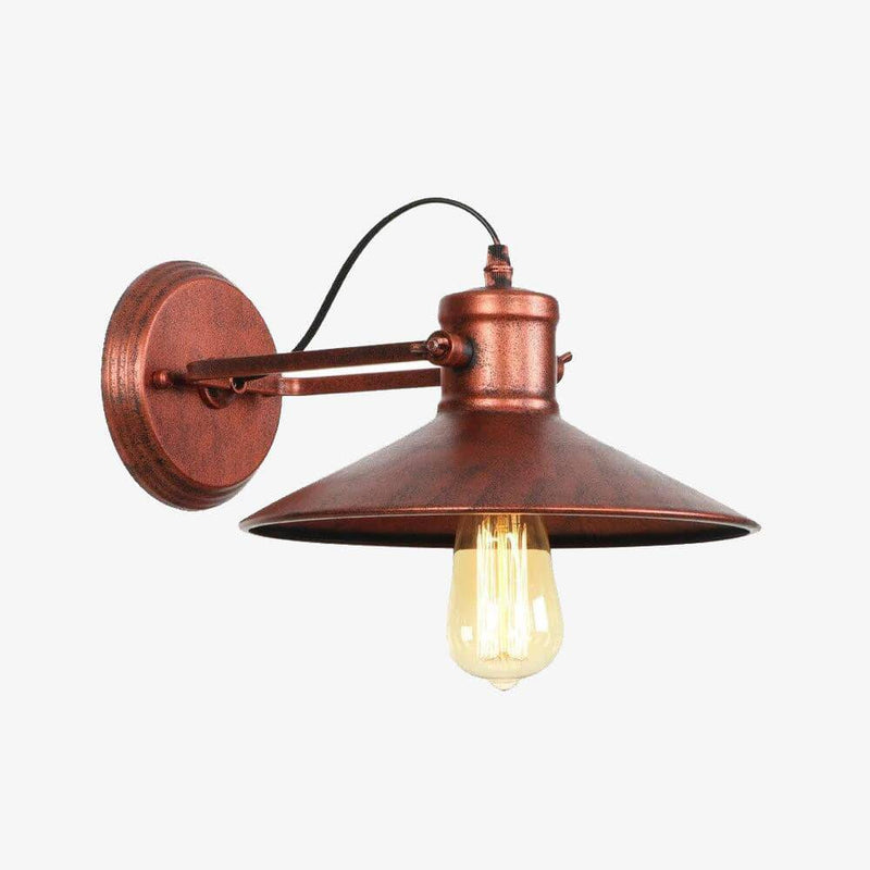 Aplique LED metálico retro con bombilla de cristal de estilo industrial Edison