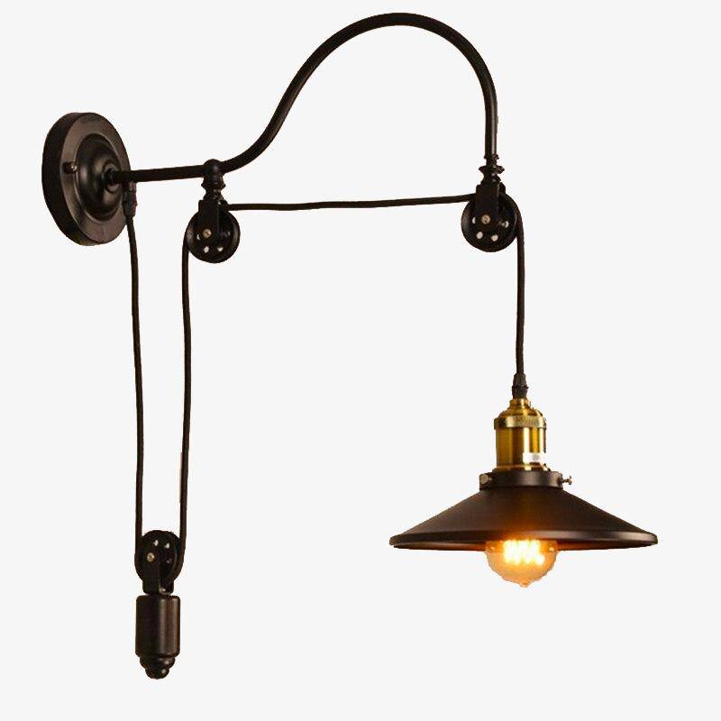 wall lamp rustic loft wall in antique metal