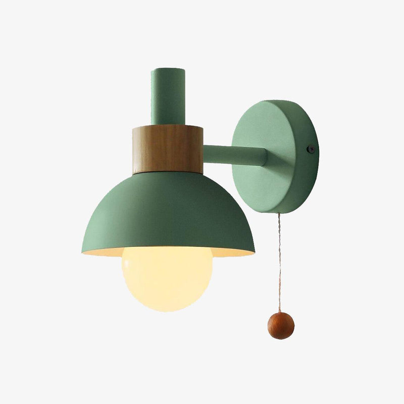 wall lamp Scandinavian LED wall lamp in coloured wood Vivale