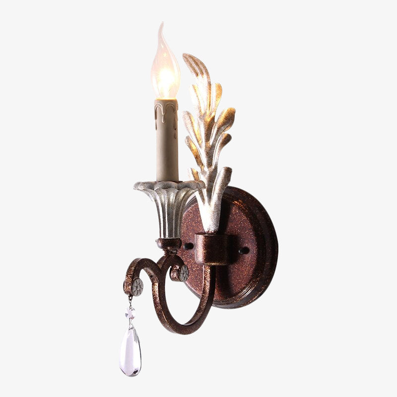 wall lamp vintage candle-shaped wall hanging Antesse