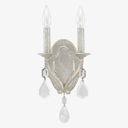 wall lamp vintage candle-shaped wall hanging in Lopiane crystal