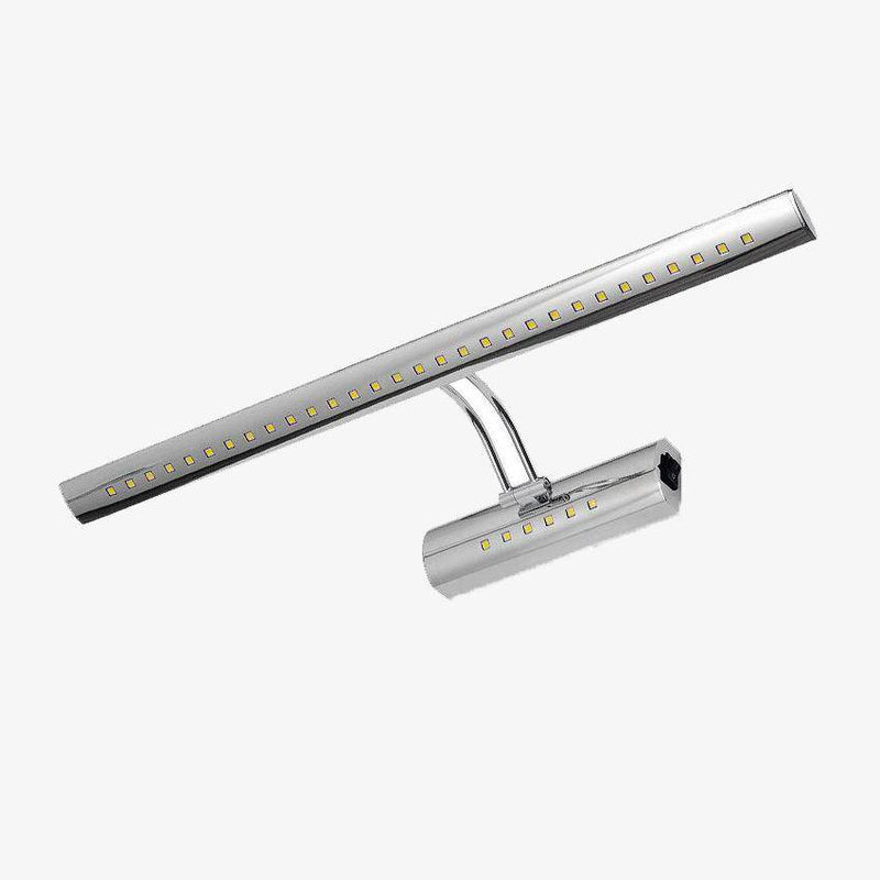 Aplique LED de acero cromado para pared o espejo