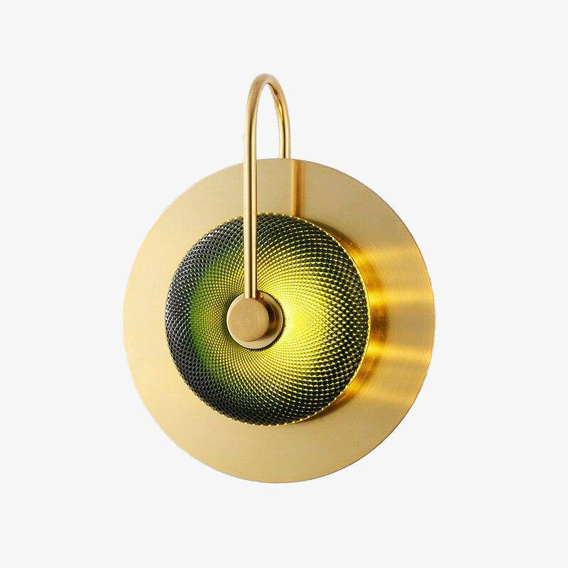 wall lamp LED wall design round in gold metal Light