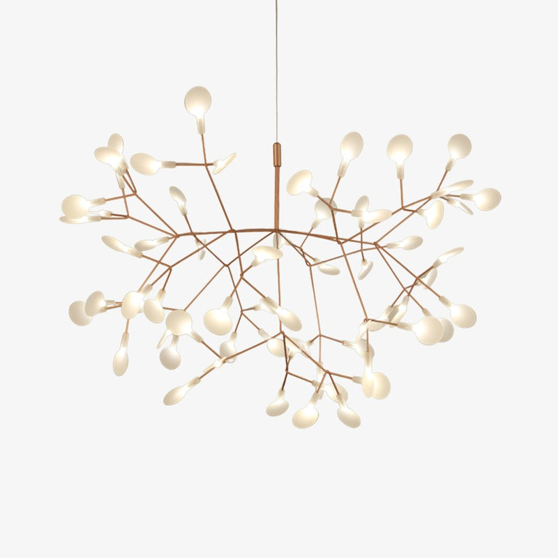 Suspension design moderne LED arbre doré Home