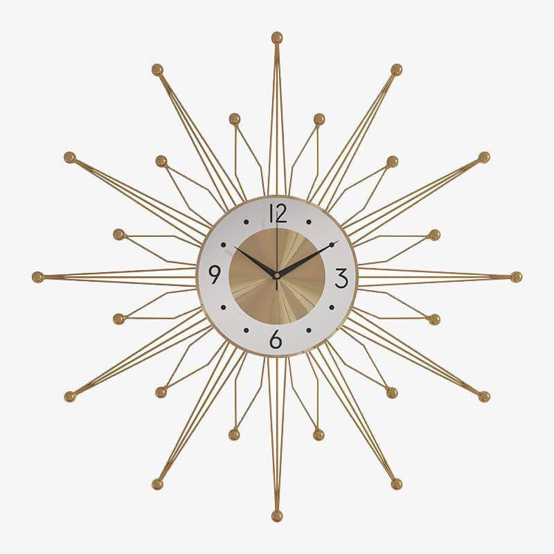 Design wall clock large gold star 50cm Luxury